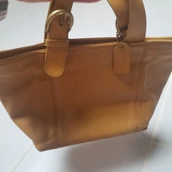 Coach Vintage Waverly Bag Saffron  Yellow #4133 - Picture 5 of 16